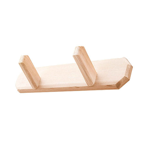 2-Peg Cedar Wood Sauna Towel Hanger
