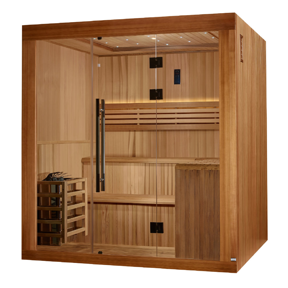 Golden Designs 2025 updated "Osla Edition" 6 Person Traditional Sauna