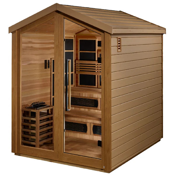 Golden Designs "Kaskinen" 6 Person Outdoor Hybrid Sauna