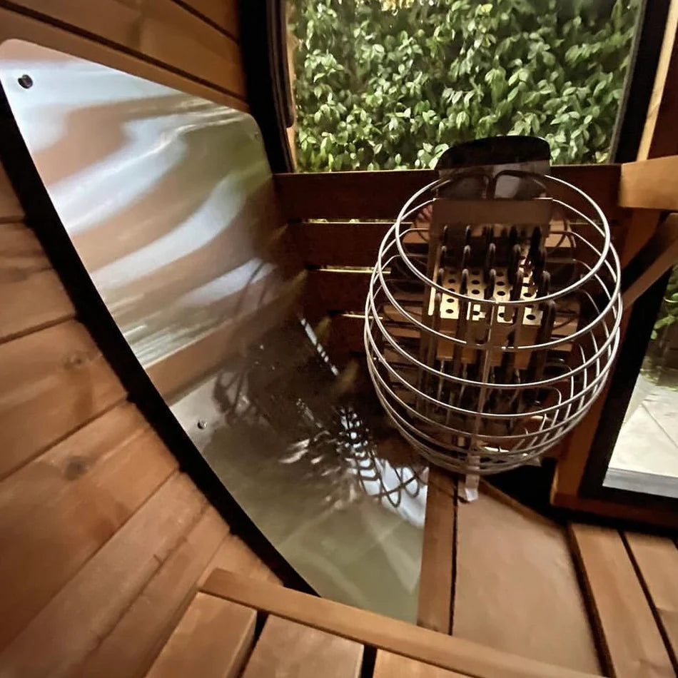 Barrel Sauna Front Heater Shield