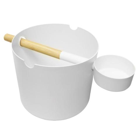 KOLO Sauna Bucket & Ladle - use ladle as bucket handle