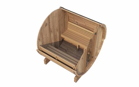 SaunaLife ERGO Model E7 4-Person Barrel Sauna