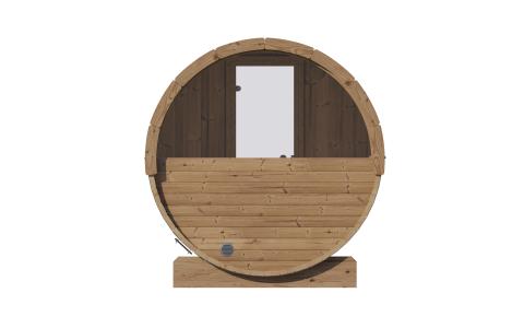 SaunaLife ERGO E7W 4-Person Barrel Sauna w/ Window