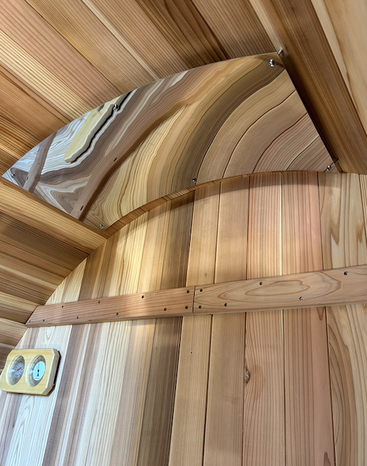 Sauna Heat Shield - protect wood and circulate hot air
