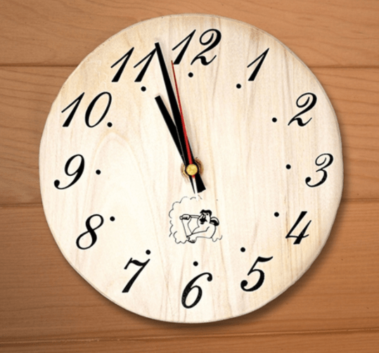 Aleko Handcrafted Analog Clock in Finnish Pine Wood