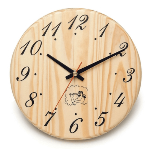 Aleko Handcrafted Analog Clock in Finnish Pine Wood