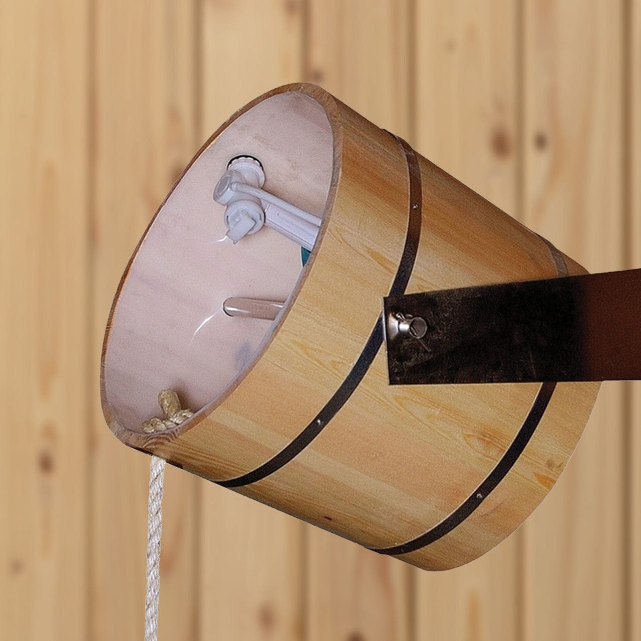 Aleko KDS07-AP Pine Wood Sauna Shower Bucket