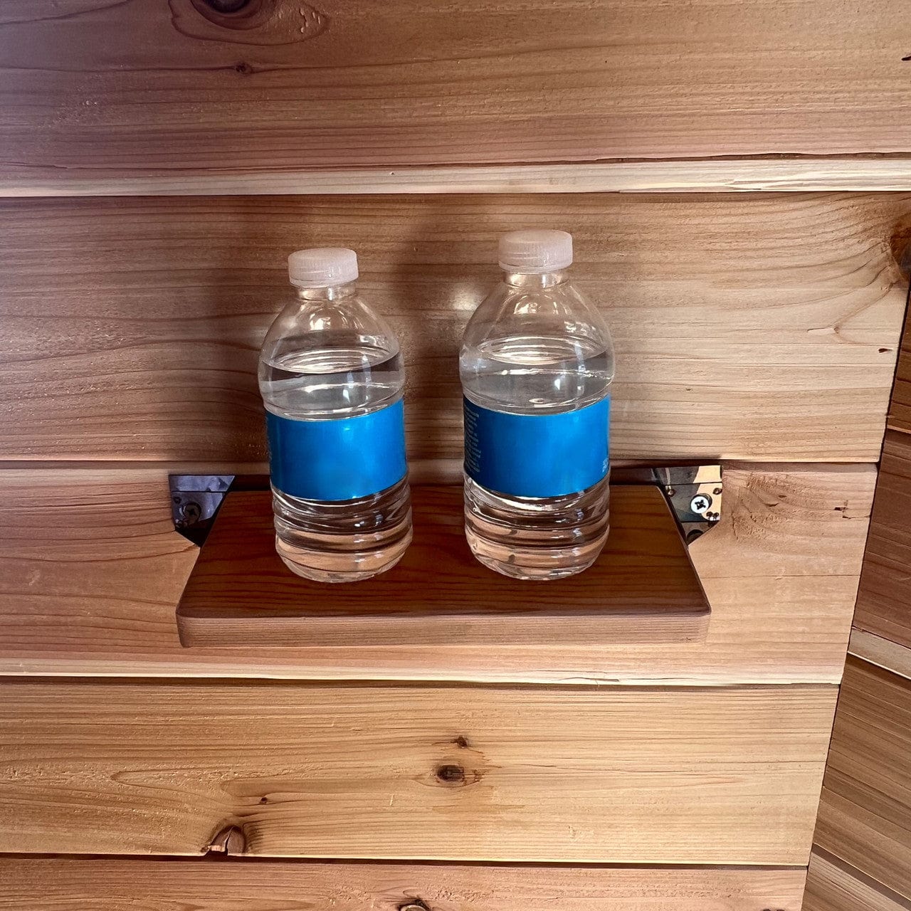 Aleko SACHOLDRED-AP Multi-purpose Sauna Shelf - Birch Broom Holder - Red Cedar Wood