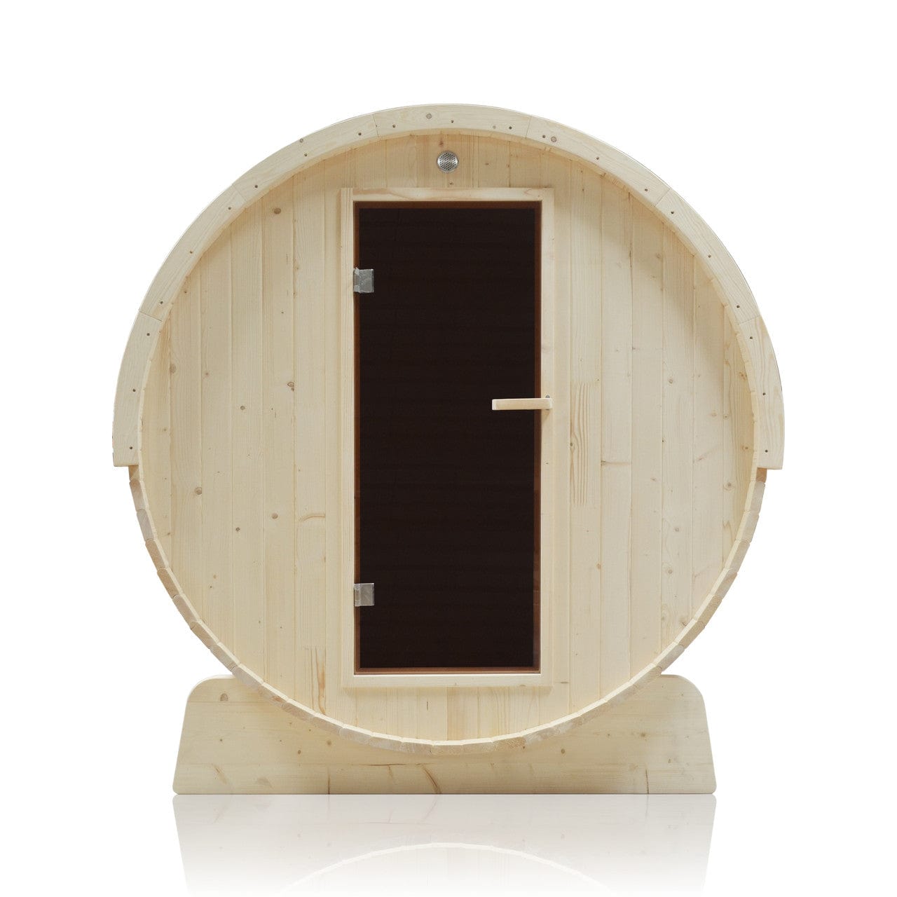 Aleko SB4PINE-AP Outdoor / Indoor White Pine 4-Person Barrel Sauna - with Bitumen Shingle Roofing