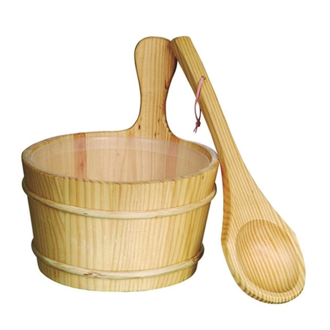 Aleko SB8PINECP-AP Outdoor / Indoor White Finland Pine Wet/Dry 6-9 Person Barrel Sauna - with Front Porch Canopy