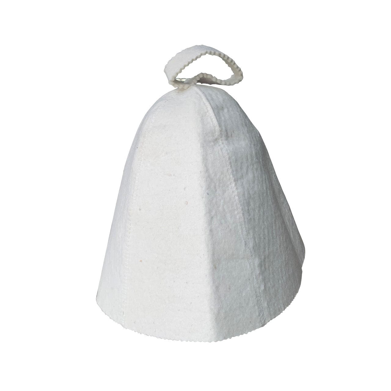 Aleko SH06-AP Natural Sheep Wool Traditional Russian "Real Colonel" Sauna Hat - Unisex - White