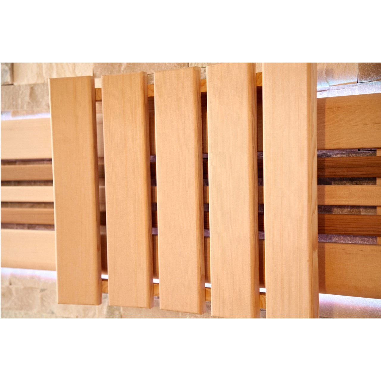 Aleko STHE6GLEN-AP Canadian Hemlock Indoor Wet / Dry 6-Person Sauna with LED Lights