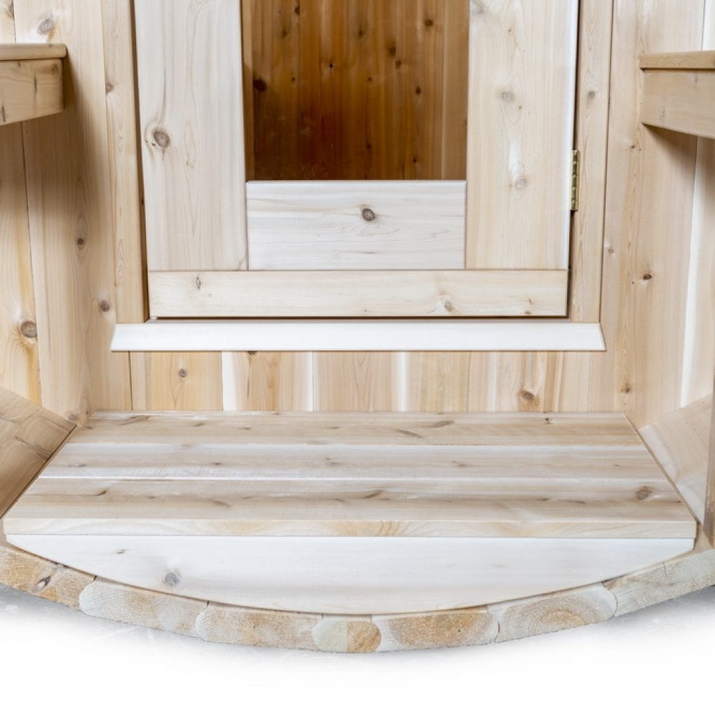 Dundalk CTC2245W Canadian Timber Serenity Barrel Sauna with Harvia heater & accessories