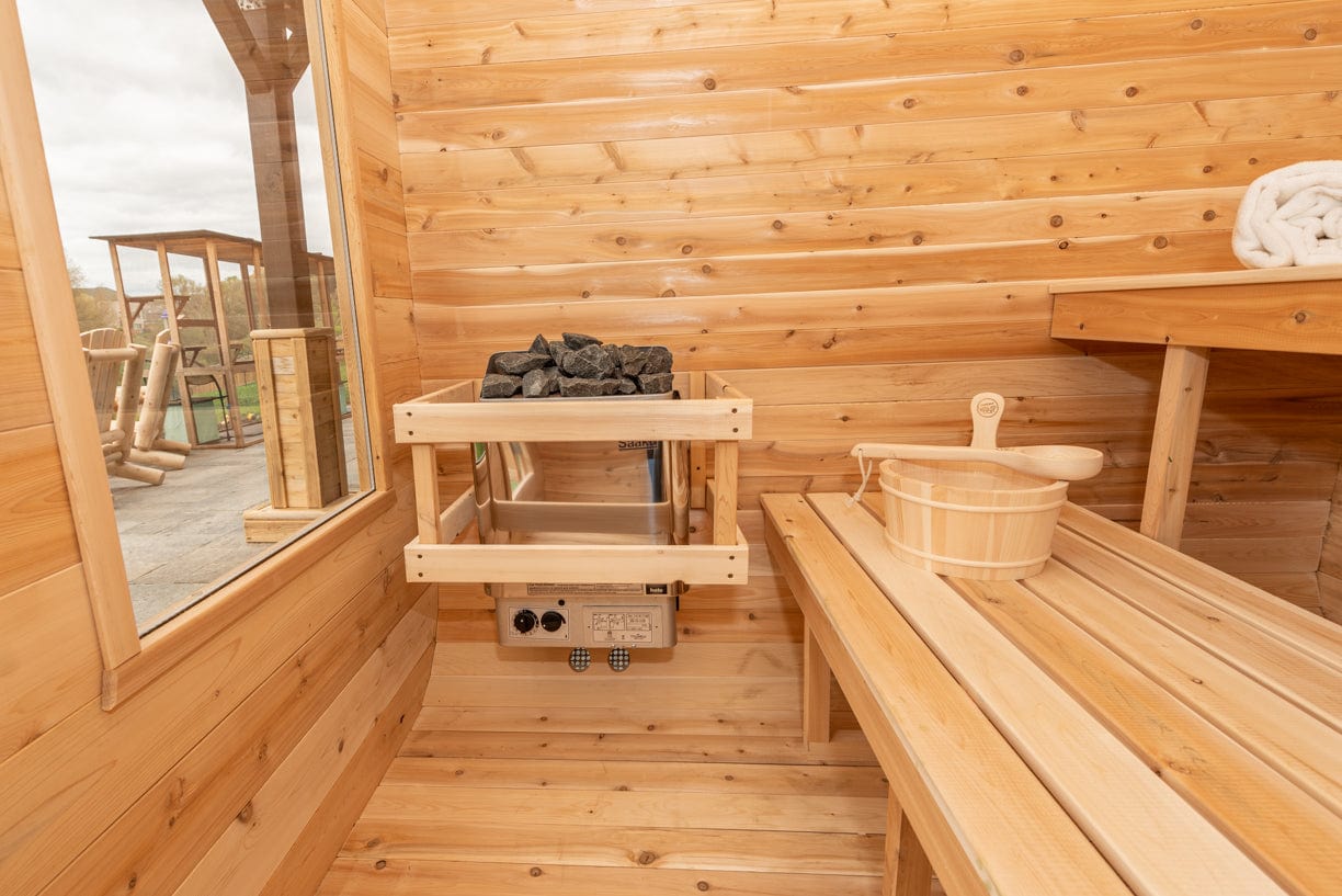 Dundalk CTC22LU Canadian Timber Luna Sauna 4 Person Sauna CTC22LU with Harvia KIP 8KW Sauna Heater Included