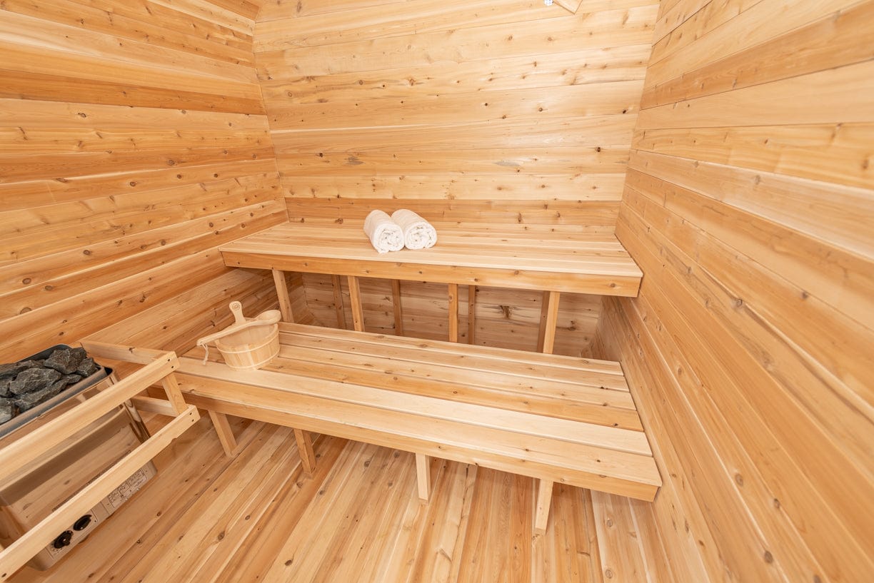Dundalk CTC22LU Canadian Timber Luna Sauna 4 Person Sauna CTC22LU with Harvia KIP 8KW Sauna Heater Included