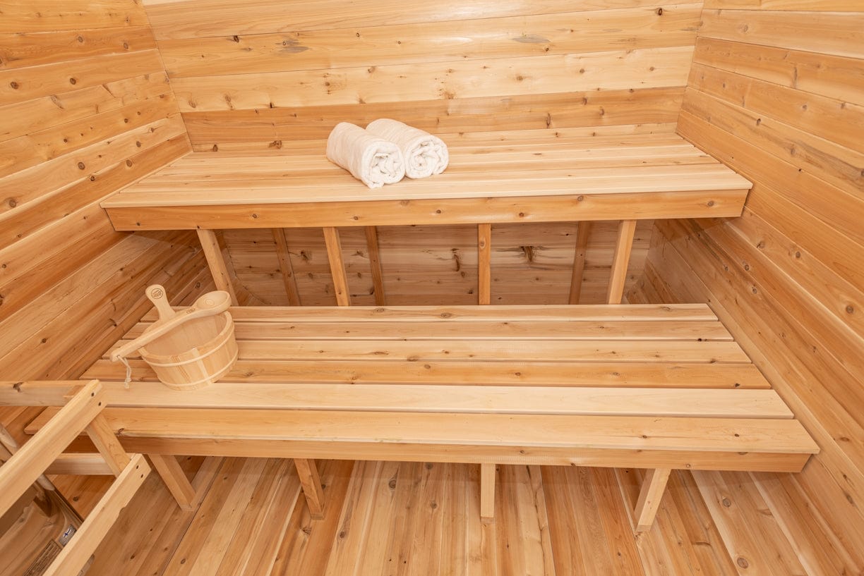 Dundalk CTC22LU Canadian Timber Luna Sauna 4 Person Sauna CTC22LU with Harvia KIP 8KW Sauna Heater Included