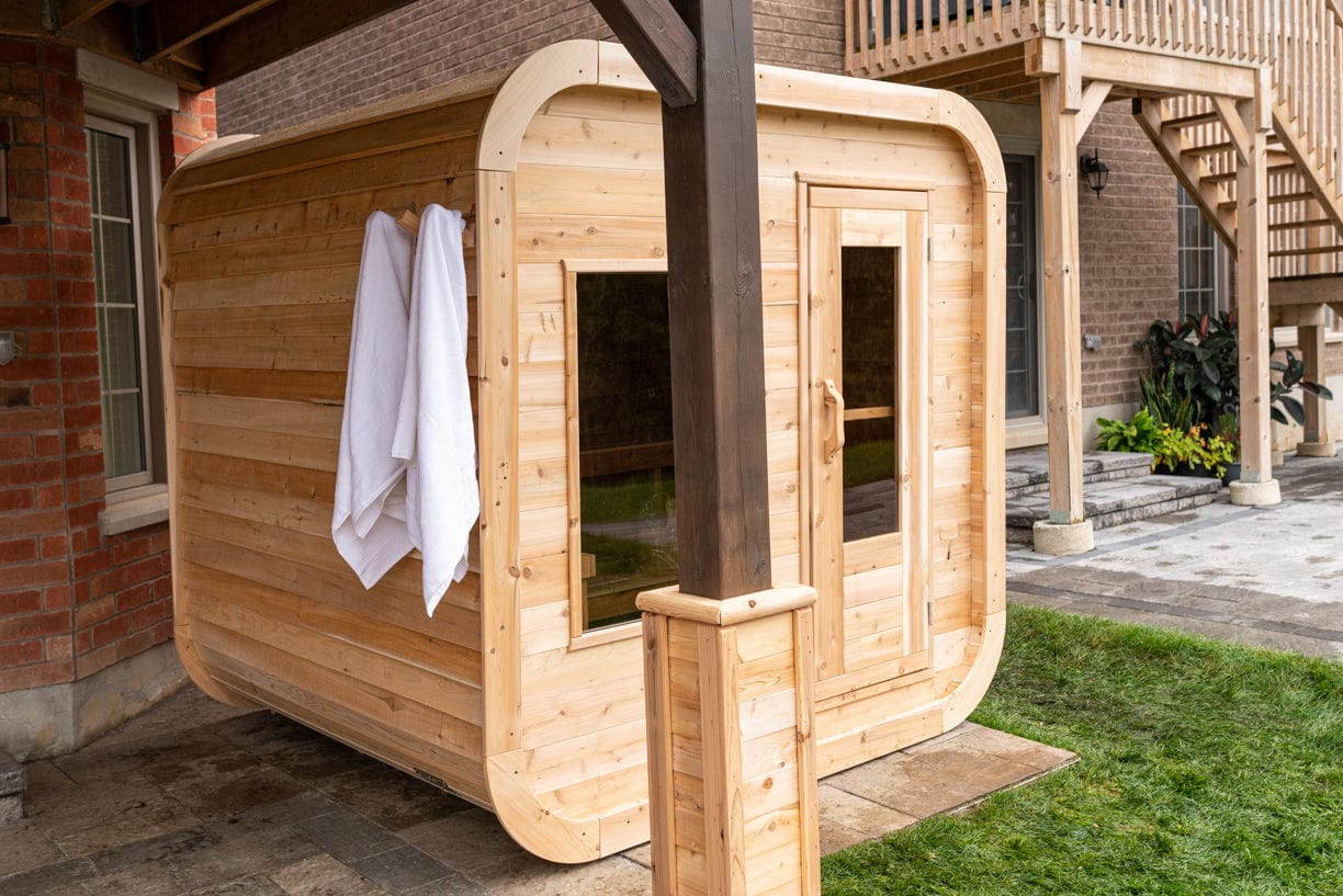 Dundalk CTC22LU Canadian Timber Luna Sauna 4 Person Sauna CTC22LU with Harvia KIP 8KW Sauna Heater Included