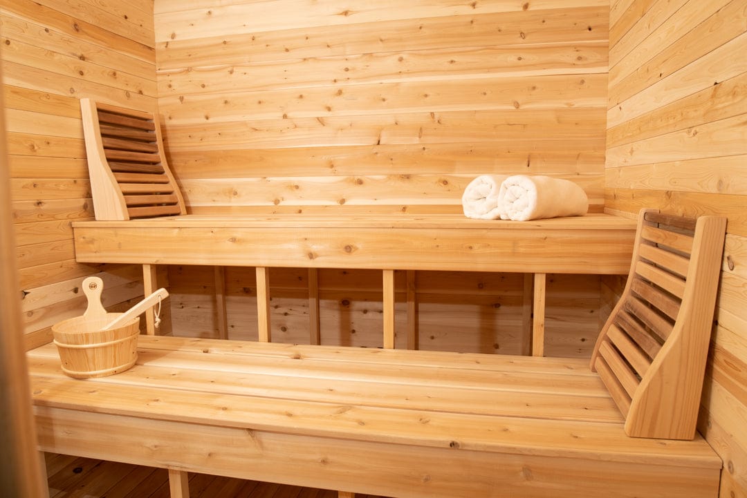 Dundalk CTC22LU Canadian Timber Luna Sauna 4 Person Sauna CTC22LU with Harvia KIP 8KW Sauna Heater Included