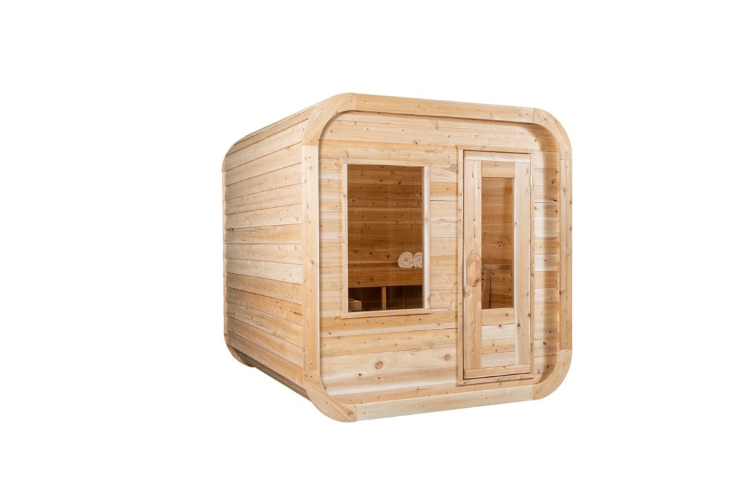 Dundalk CTC22LU Canadian Timber Luna Sauna 4 Person Sauna CTC22LU with Harvia KIP 8KW Sauna Heater Included