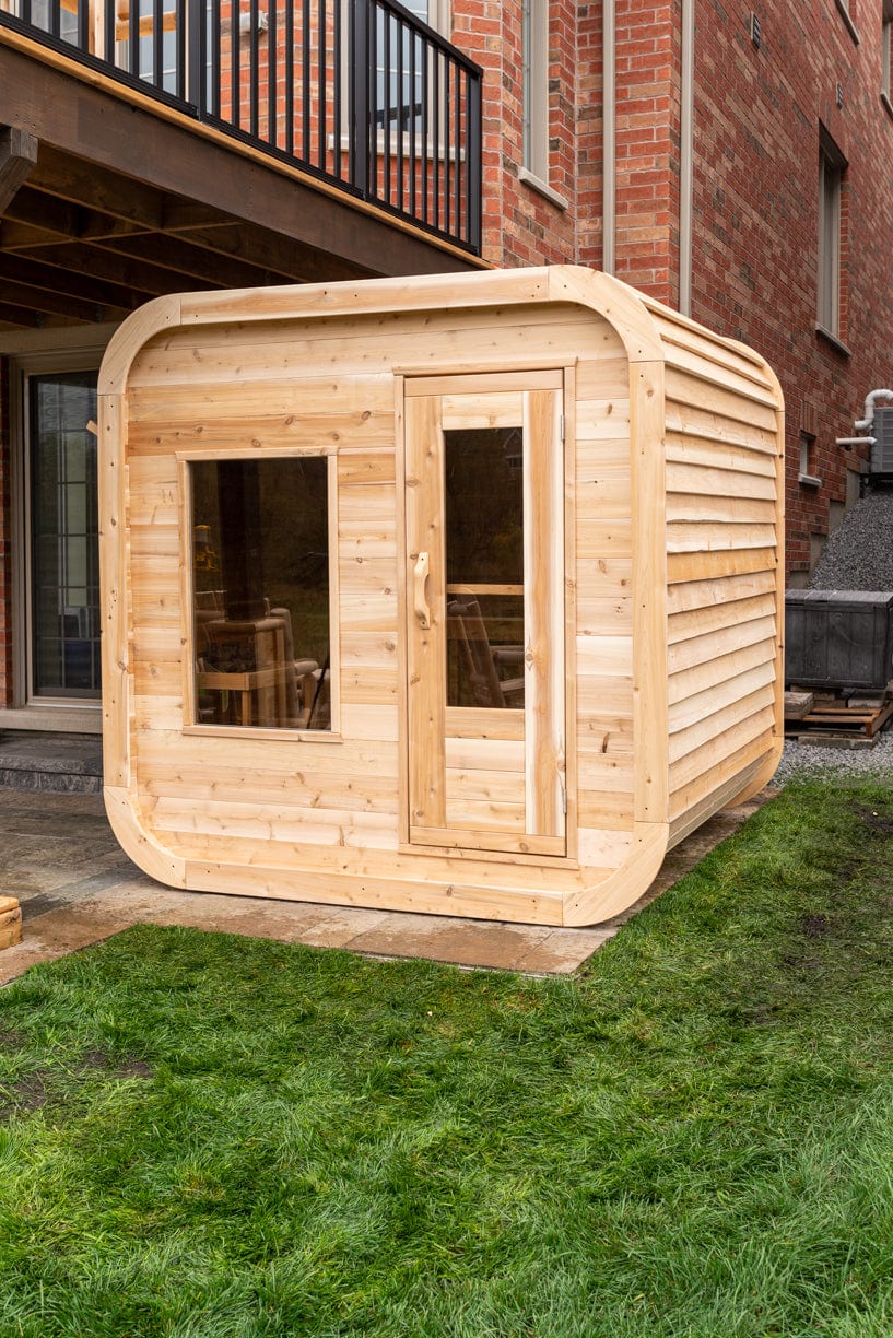Dundalk CTC22LU Canadian Timber Luna Sauna 4 Person Sauna CTC22LU with Harvia KIP 8KW Sauna Heater Included
