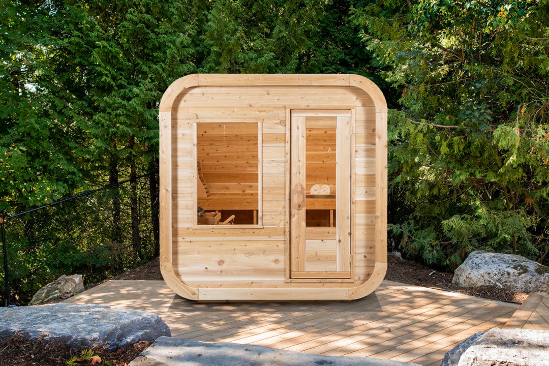 Dundalk CTC22LU Canadian Timber Luna Sauna 4 Person Sauna CTC22LU with Harvia KIP 8KW Sauna Heater Included