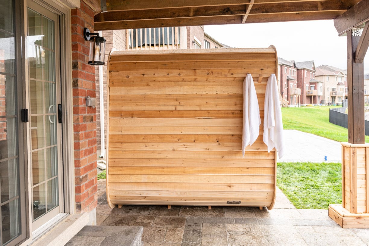 Dundalk CTC22LU Canadian Timber Luna Sauna 4 Person Sauna CTC22LU with Harvia KIP 8KW Sauna Heater Included