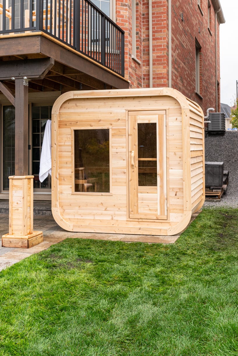 Dundalk CTC22LU Canadian Timber Luna Sauna 4 Person Sauna CTC22LU with Harvia KIP 8KW Sauna Heater Included