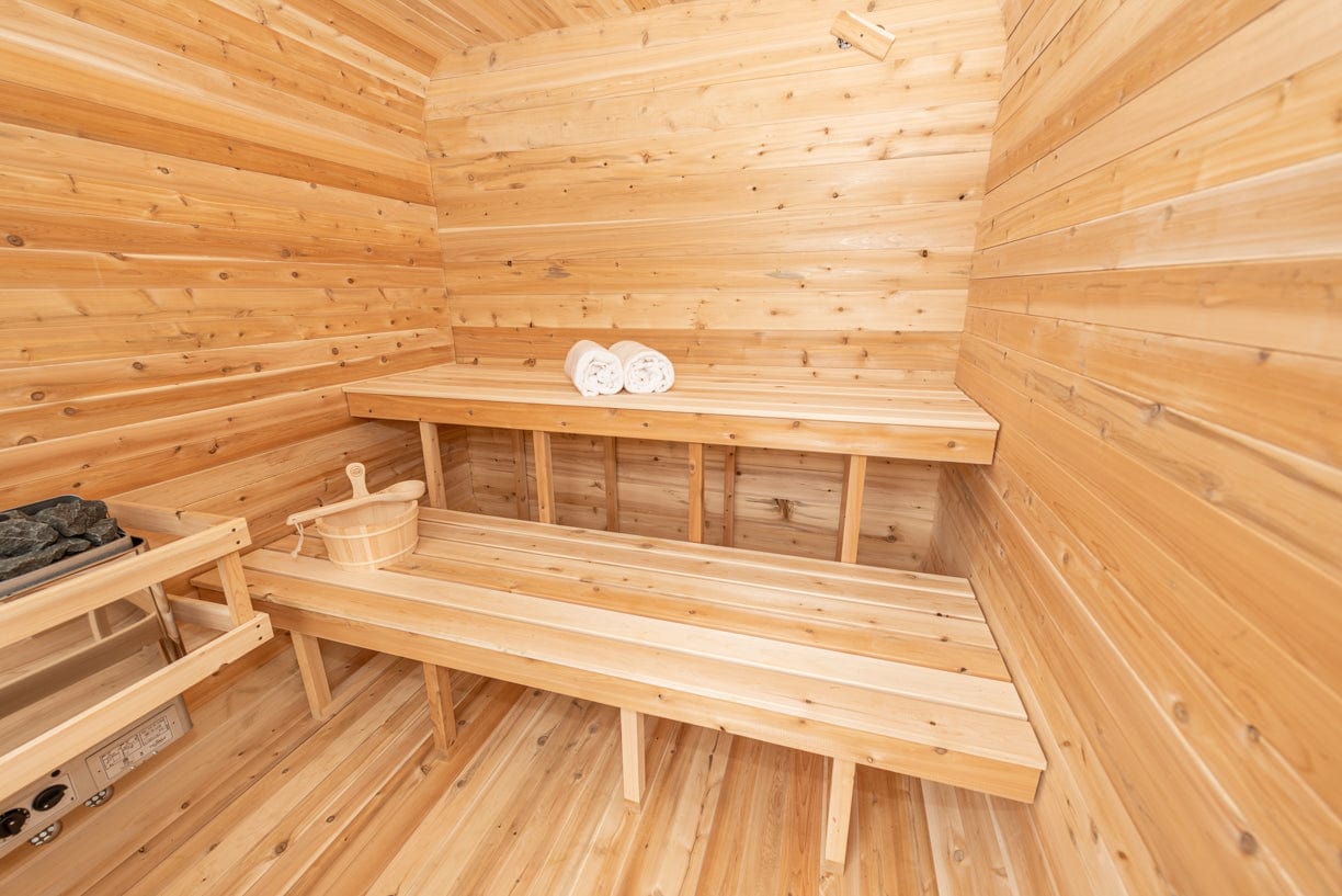 Dundalk CTC22LU Canadian Timber Luna Sauna 4 Person Sauna CTC22LU with Harvia KIP 8KW Sauna Heater Included
