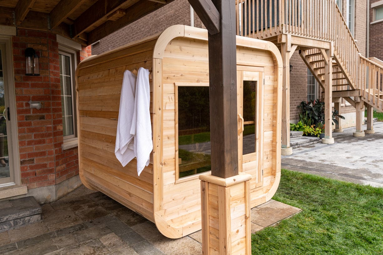 Dundalk CTC22LU Canadian Timber Luna Sauna 4 Person Sauna CTC22LU with Harvia KIP 8KW Sauna Heater Included