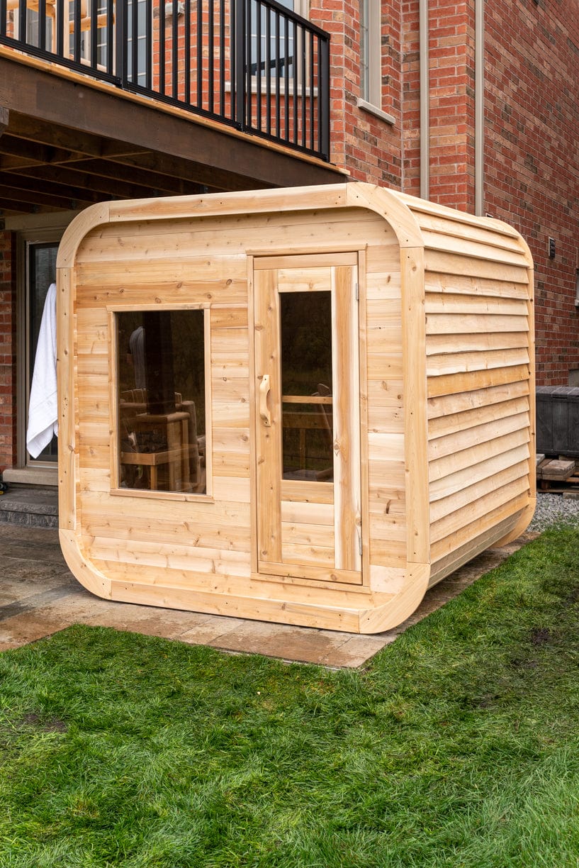 Dundalk CTC22LU Canadian Timber Luna Sauna 4 Person Sauna CTC22LU with Harvia KIP 8KW Sauna Heater Included