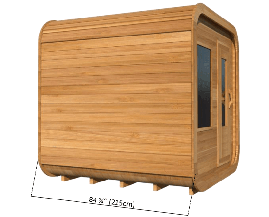 Dundalk CTC22LU Canadian Timber Luna Sauna 4 Person Sauna CTC22LU with Harvia KIP 8KW Sauna Heater Included