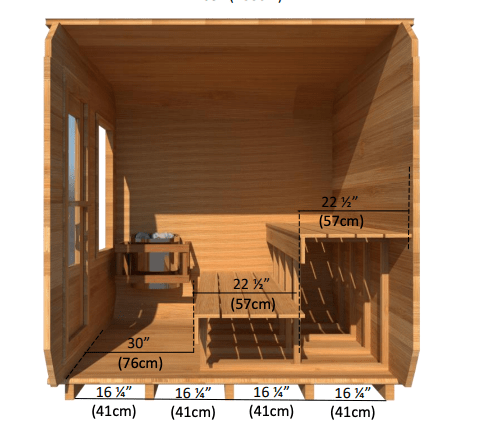 Dundalk CTC22LU Canadian Timber Luna Sauna 4 Person Sauna CTC22LU with Harvia KIP 8KW Sauna Heater Included