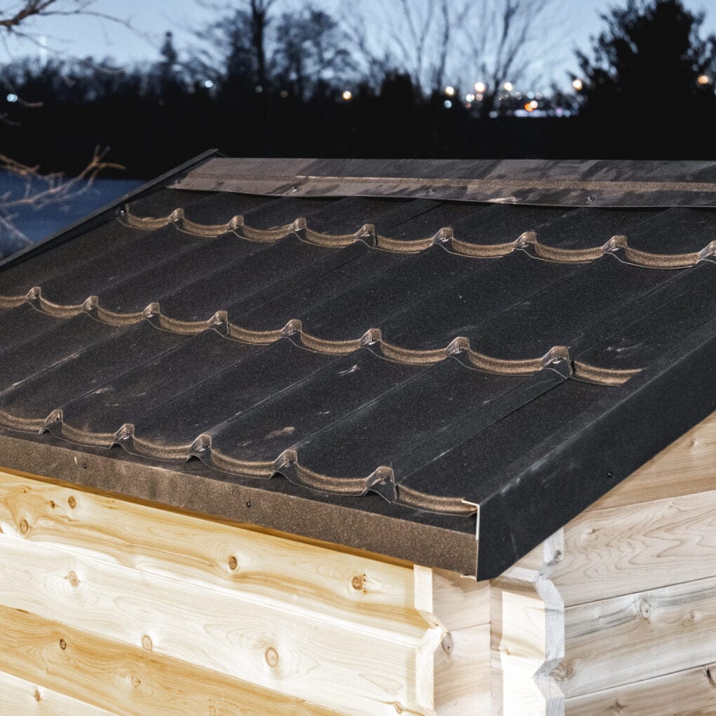 Dundalk CTC66W Canadian Timber Granby Cabin Sauna with Harvia heater and accessories