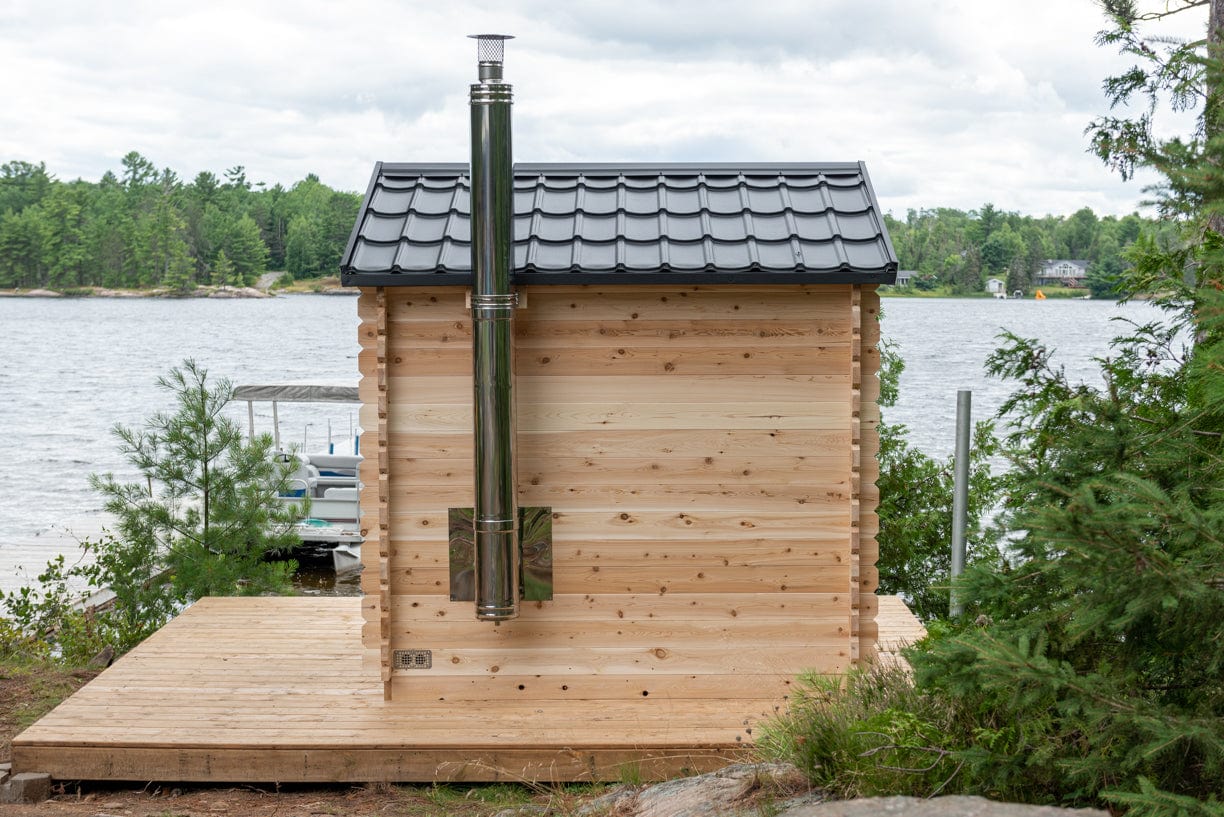 Dundalk Sauna CTC88W Georgian Cabin 6-Person Sauna CTC88W package with Harvia 8KW Heater and accessories