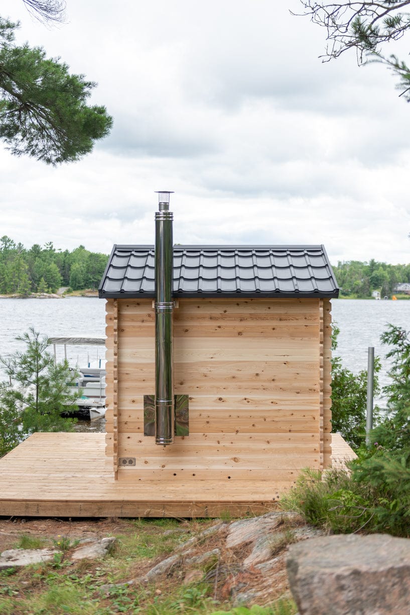 Dundalk Sauna CTC88W Georgian Cabin 6-Person Sauna CTC88W package with Harvia 8KW Heater and accessories