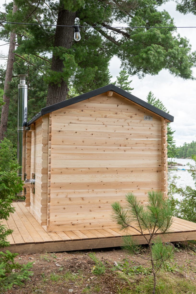 Dundalk Sauna CTC88W Georgian Cabin 6-Person Sauna CTC88W package with Harvia 8KW Heater and accessories