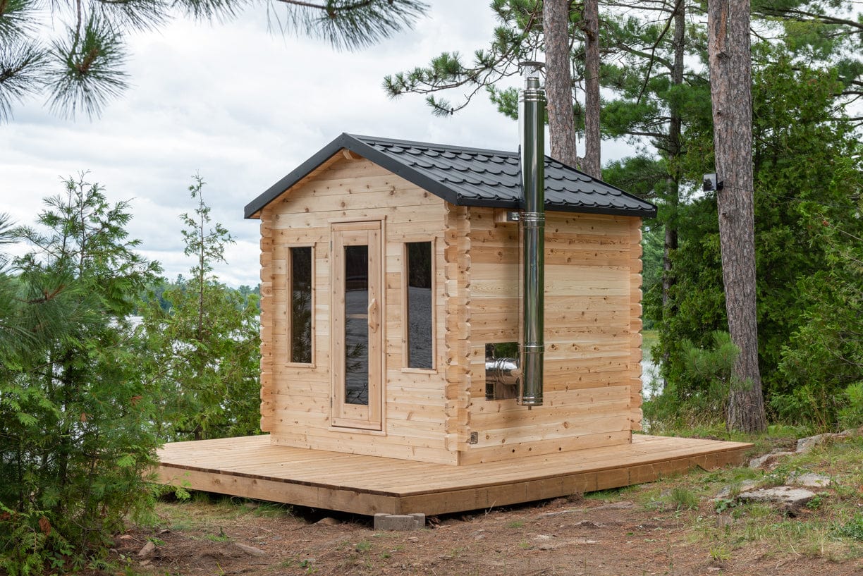 Dundalk Sauna CTC88W Georgian Cabin 6-Person Sauna CTC88W package with Harvia 8KW Heater and accessories