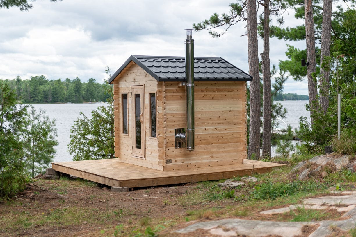 Dundalk Sauna CTC88W Georgian Cabin 6-Person Sauna CTC88W package with Harvia 8KW Heater and accessories