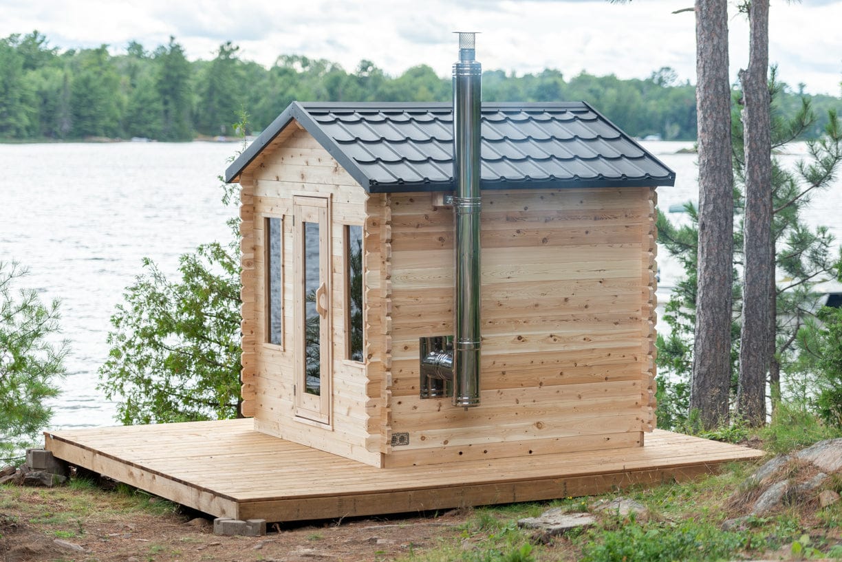 Dundalk Sauna CTC88W Georgian Cabin 6-Person Sauna CTC88W package with Harvia 8KW Heater and accessories