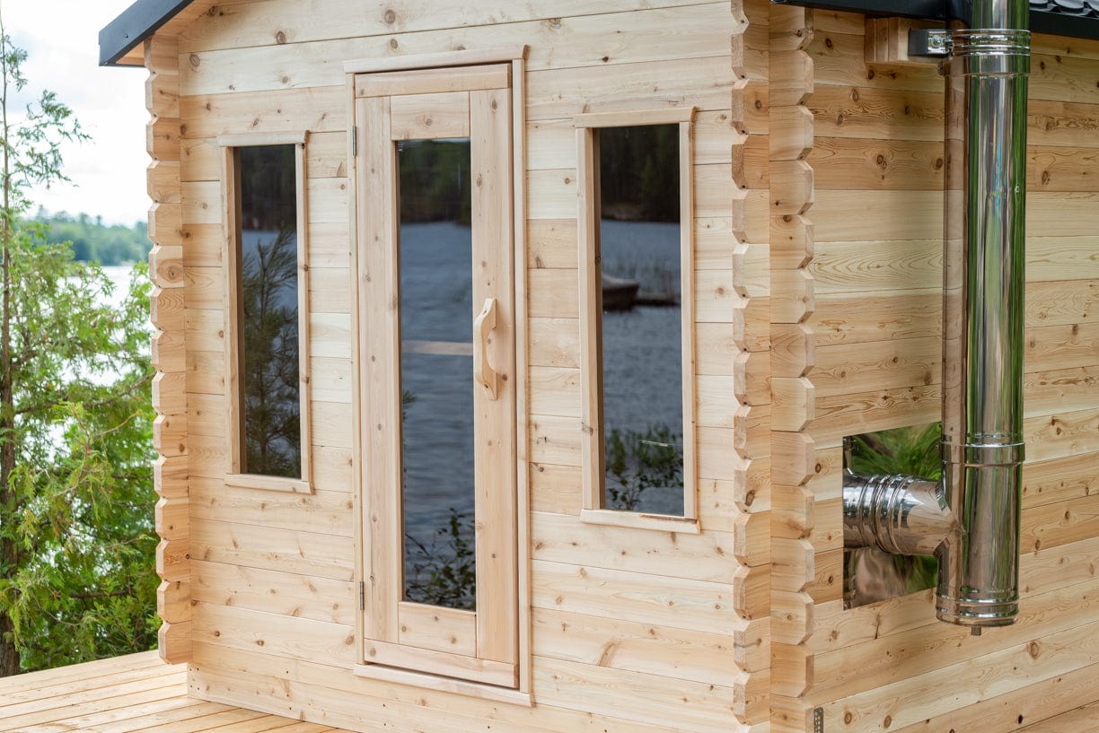 Dundalk Sauna CTC88W Georgian Cabin 6-Person Sauna CTC88W package with Harvia 8KW Heater and accessories