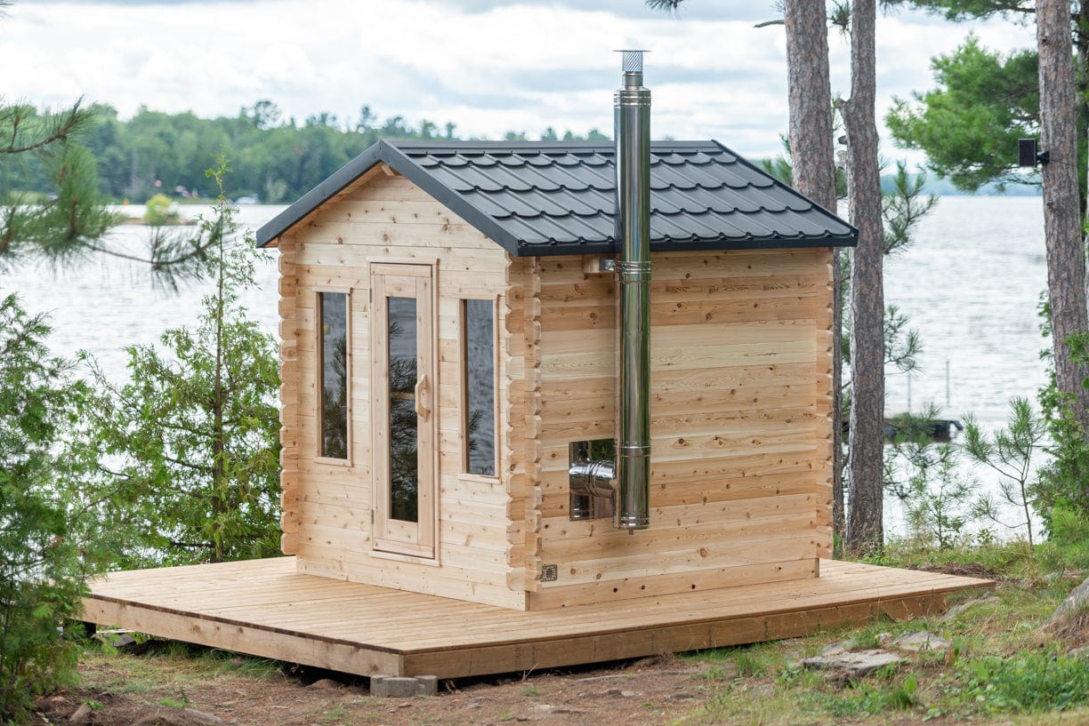 Dundalk Sauna CTC88W Georgian Cabin 6-Person Sauna CTC88W package with Harvia 8KW Heater and accessories