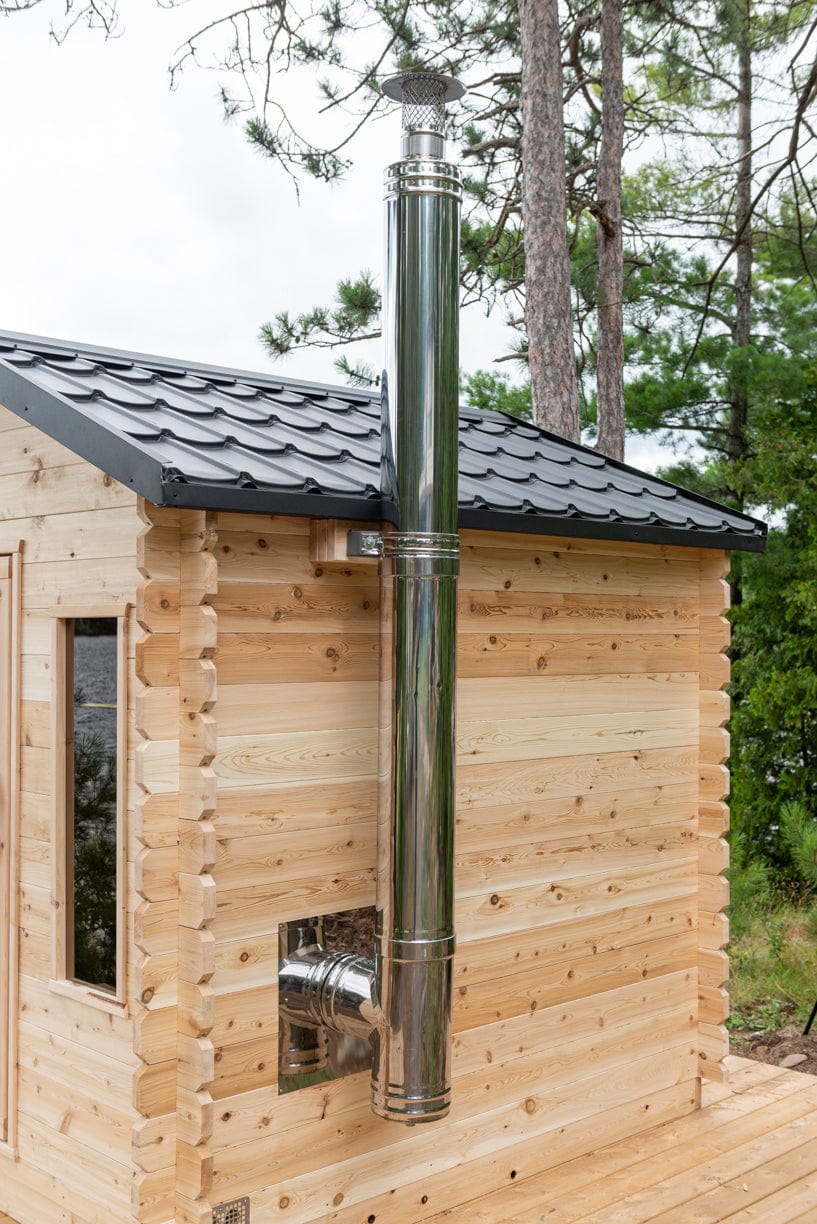 Dundalk Sauna CTC88W Georgian Cabin 6-Person Sauna CTC88W package with Harvia 8KW Heater and accessories