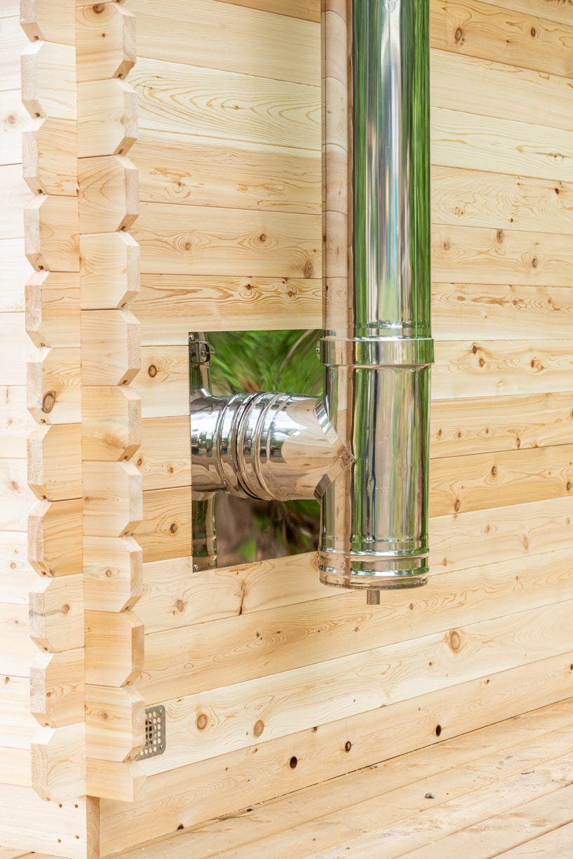 Dundalk Sauna CTC88W Georgian Cabin 6-Person Sauna CTC88W package with Harvia 8KW Heater and accessories