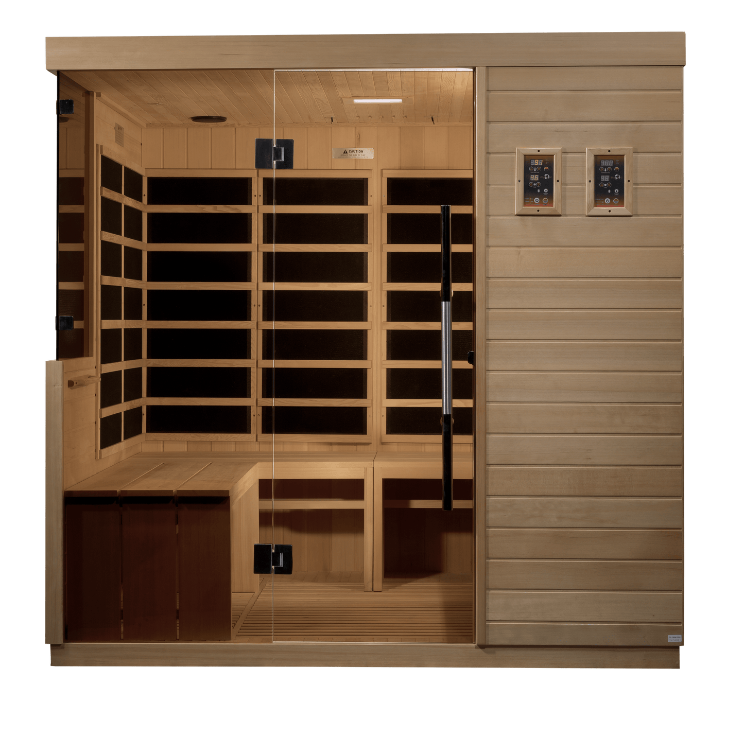 Dynamic Saunas DYN-5860-01 Dynamic "La Sagrada" 6-Person Ultra Low EMF Infrared Sauna
