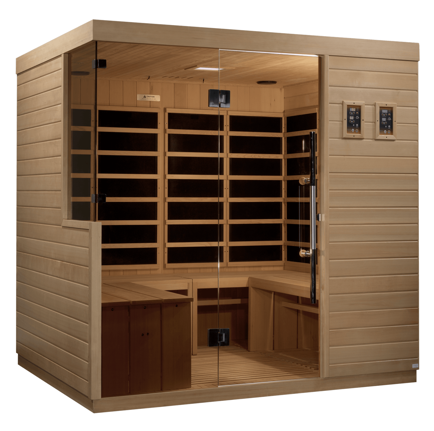 Dynamic Saunas DYN-5860-01 Dynamic "La Sagrada" 6-Person Ultra Low EMF Infrared Sauna