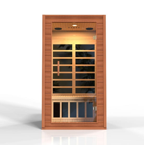 Dynamic Saunas DYN-6103-01-Elite Dynamic "Avila Elite" 1-2-person Ultra Low EMF FAR Infrared Sauna