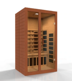 Dynamic Saunas DYN-6209-03 FS "Santiago" 2-Person Full Spectrum Near Zero EMF FAR Infrared Sauna (Canadian Hemlock)