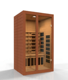 Dynamic Saunas DYN-6209-03 FS "Santiago" 2-Person Full Spectrum Near Zero EMF FAR Infrared Sauna (Canadian Hemlock)