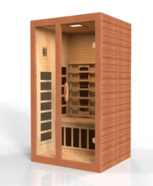 Dynamic Saunas DYN-6209-03 FS "Santiago" 2-Person Full Spectrum Near Zero EMF FAR Infrared Sauna (Canadian Hemlock)