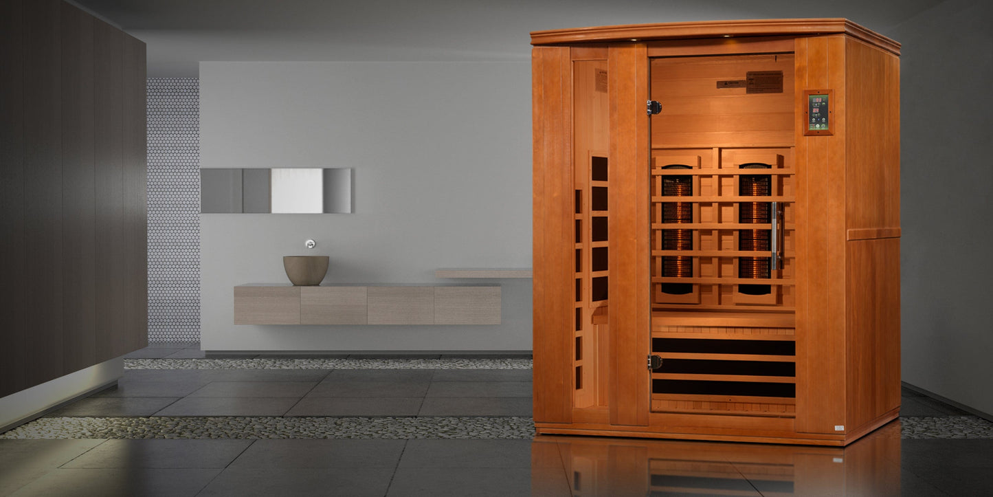 Dynamic Saunas DYN-6336-03-FS Dynamic "Lugano" 3-Person Full Spectrum Infrared Sauna